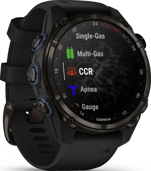 Смарт-часы Garmin Descent Mk3i 43 mm Carbon Gray DLC Titanium w. Black Silicone Band (010-02753-10/11)