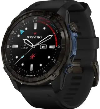 Смарт-годинник Garmin Descent Mk3i 51mm Carbon Gray DLC Titanium with Black Silicone Band (010-02752-10/11)