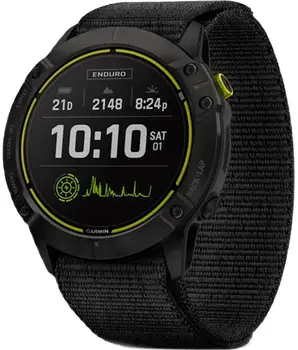 Смарт-годинник Garmin Enduro Carbon Gray Titanium with Black UltraFit Nylon Strap (010-02408-01/11)