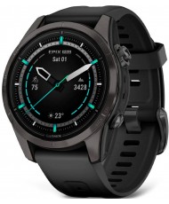 Смарт-годинник Garmin Epix Pro Gen 2 Sapphire 42mm Carbon G. DLC Ti. with Black Band (010-02802-14/1)