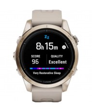 Смарт-годинник Garmin Epix Pro Gen 2 Sapphire 42mm Soft Gold w. Light S. Band (010-02802-10/11)