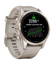 Смарт-часы Garmin Epix Pro Gen 2 Sapphire 42mm Soft Gold w. Light S. Band (010-02802-10/11)