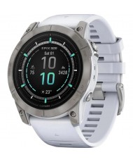 Смарт-часы Garmin Epix Pro Gen 2 Sapphire 47mm Titanium w. Whitestone Band (010-02803-20/21)