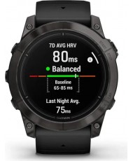 Смарт-годинник Garmin Epix Pro Gen 2 Sapphire 51mm Carbon G. DLC Tit. with Black Band (010-02804-00/01)