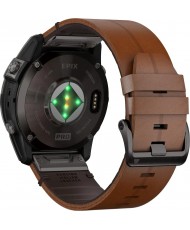 Смарт-годинник Garmin Epix Pro Gen 2 Sapphire 51mm Carbon G. DLC Tit. with Chestnut L. Band (010-02804-30)