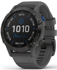 Смарт-годинник Garmin Fenix 6 Pro Solar Edition Black With Gray Band (010-02410-11/10)