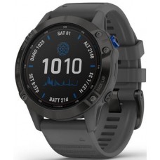 Смарт-часы Garmin Fenix 6 Pro Solar Edition Black With Gray Band (010-02410-11/10)