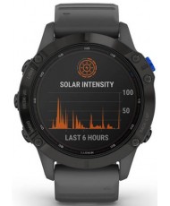 Смарт-годинник Garmin Fenix 6 Pro Solar Edition Black With Gray Band (010-02410-11/10)