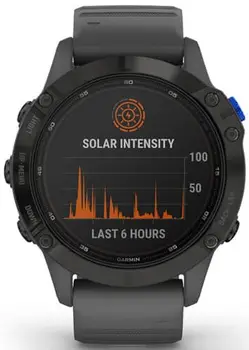 Смарт-годинник Garmin Fenix 6 Pro Solar Edition Black With Gray Band (010-02410-11/10)