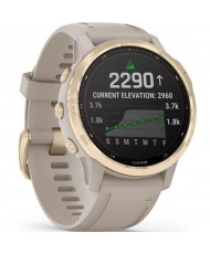 Смарт-годинник Garmin Fenix 6S Pro Solar Edition Light Gold with Light Sand Band (010-02409-11/10)