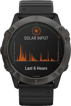 Смарт-часы Garmin Fenix 6X Pro Solar Titanium Carbon Grey DLC with Black Band (010-02157-21)