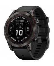 Смарт-часы Garmin Fenix 7 Pro Sapphire Solar Carbon G. DLC Tit. with Black Band (010-02777-10/11)