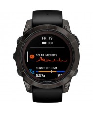 Смарт-годинник Garmin Fenix 7 Pro Sapphire Solar Carbon G. DLC Tit. with Black Band (010-02777-10/11)