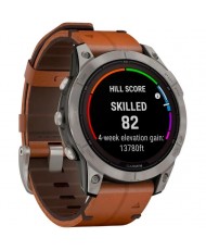 Смарт-годинник Garmin Fenix 7 Pro Sapphire Solar Titanium with Chestnut L. Band (010-02777-30)