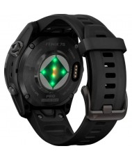 Смарт-годинник Garmin Fenix 7S Pro Sapphire Solar Carbon G. DLC Tit. with Black Band (010-02776-10/11/54)