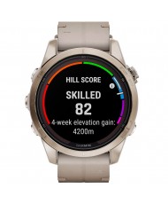 Смарт-часы Garmin Fenix 7S Pro Sapphire Solar Soft Gold w. Limestone L. Band (010-02776-30)