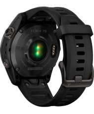 Смарт-годинник Garmin Fenix 7S Sapphire Solar Carbon G. DLC Titanium w. Black Band (010-02539-24/25)