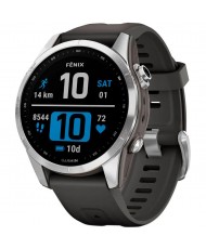 Смарт-часы Garmin Fenix 7S Silver with Graphite Band (010-02539-00/01)