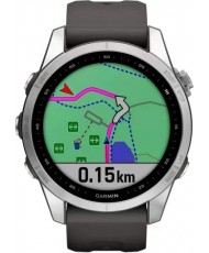 Смарт-часы Garmin Fenix 7S Silver with Graphite Band (010-02539-00/01)