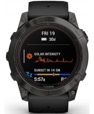 Смарт-годинник Garmin Fenix 7X Pro Sapphire Solar Carbon G. DLC Tit. with Black Band (010-02778-10/11)