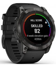 Смарт-годинник Garmin Fenix 7X Pro Sapphire Solar Carbon G. DLC Tit. with Black Band (010-02778-10/11)