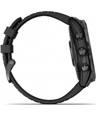 Смарт-часы Garmin Fenix 7X Pro Sapphire Solar Carbon G. DLC Tit. with Black Band (010-02778-10/11)