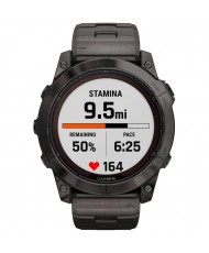 Смарт-годинник Garmin Fenix 7X Pro Sapphire Solar Carbon G. DLC Tit. with Vented Tit. Bracelet (010-02778-30)