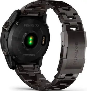 Смарт-годинник Garmin Fenix 7X Sapphire Solar C. Grey DLC Titanium w. Carbon Grey DLC Vented T. Band (010-02541-27)