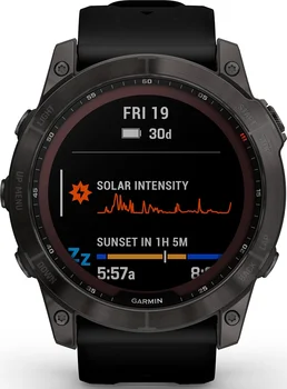 Смарт-годинник Garmin Fenix 7X Sapphire Solar Carbon Gray DLC Titanium with Black Band (010-02541-10/11/34)