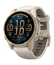 Смарт-годинник Garmin Fenix 8 43mm AMOLED Sapphire Soft Gold w. Fog Gray/Dark Sandstone S. Band (010-02903-10/11)