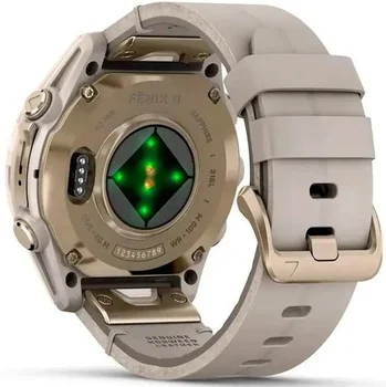 Смарт-часы Garmin Fenix 8 43mm AMOLED Sapphire Soft Gold with Limestone Leather Band (010-02903-40)