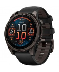 Смарт-часы Garmin Fenix 8 47mm AMOLED Sapphire Carbon Gray DLC Titanium w. Black/Pebble Gray S. Band (010-02904-20/21)