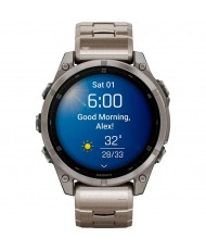 Смарт-часы Garmin Fenix 8 47mm AMOLED Sapphire Titanium with Vented Titanium Bracelet (010-02904-40)