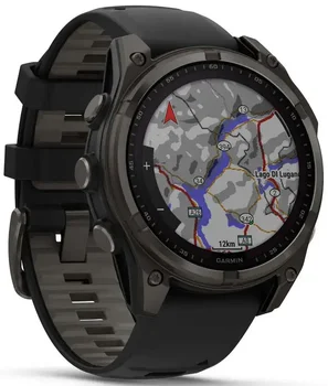 Смарт-часы Garmin Fenix 8 47mm Solar Sapphire Carbon Gray DLC Titanium w. Black/Pebble Gray S. Band (010-02906-10/11)