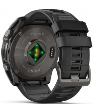 Смарт-годинник Garmin Fenix 8 51mm AMOLED Sapphire Carbon Gray DLC Titanium w. Black/Pebble Gray S. Band (010-02905-20/21)