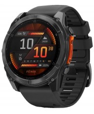 Смарт-годинник Garmin Fenix 8 51mm AMOLED Slate Gray with Black Silicone Band (010-02905-00)