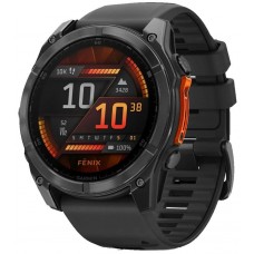 Смарт-годинник Garmin Fenix 8 51mm AMOLED Slate Gray with Black Silicone Band (010-02905-00)