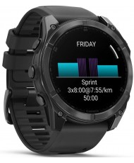 Смарт-годинник Garmin Fenix 8 51mm AMOLED Slate Gray with Black Silicone Band (010-02905-00)