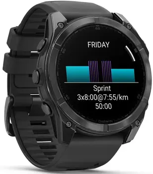 Смарт-часы Garmin Fenix 8 51mm AMOLED Slate Gray with Black Silicone Band (010-02905-00)