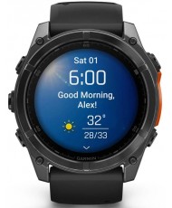 Смарт-часы Garmin Fenix 8 51mm AMOLED Slate Gray with Black Silicone Band (010-02905-00)