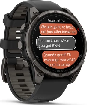 Смарт-часы Garmin Fenix 8 Pro 47 mm AMOLED Carbon Gray DLC Titanium with Black/Pebble Gray (010-03198-00/01)