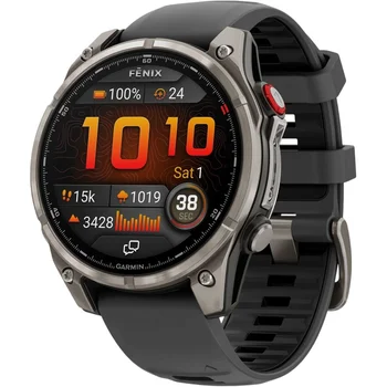 Смарт-часы Garmin Fenix 8 Pro 47 mm AMOLED Titanium with Graphite/Black (010-03198-10/11)