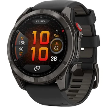 Смарт-часы Garmin Fenix 8 Pro 51 mm AMOLED Carbon Gray DLC Titanium with Black/Pebble Gray (010-03199-00/01)