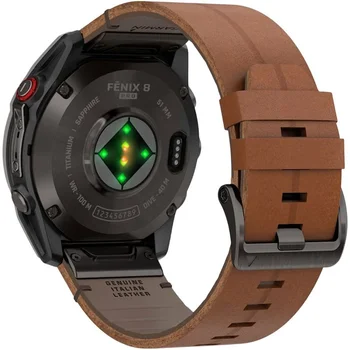 Смарт-часы Garmin Fenix 8 Pro 51 mm AMOLED Carbon Gray DLC Titanium with Chestnut Leather Band (010-03199-40)