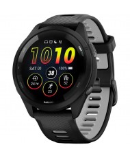 Смарт-годинник Garmin Forerunner 265 Black Bezel and Case w. Black/Powder Gray Silicone Band (010-02810-00/10)