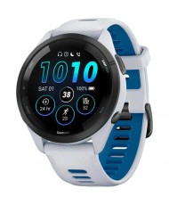 Смарт-годинник Garmin Forerunner 265 Black Bezel with Whitestone Case and Whitestone/Tidal Blue Silicone Band (010-02810-51) (UA)