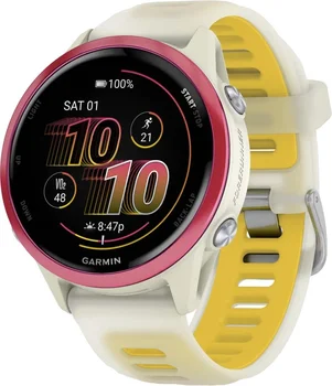 Смарт-часы Garmin Forerunner 570 42mm Raspberry Aluminum w. Translucent Bone/Mango Band (010-02970-02/42)