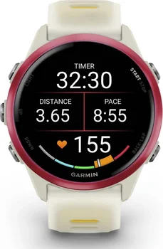 Смарт-часы Garmin Forerunner 570 42mm Raspberry Aluminum w. Translucent Bone/Mango Band (010-02970-02/42)