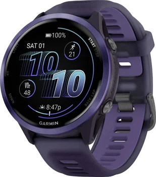 Смарт-годнник Garmin Forerunner 570 47mm Indigo Aluminium w. Translucent Imperial Purple/Indigo Band (010-02971-02)