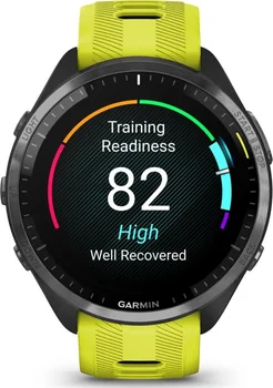 Смарт-годинник Garmin Forerunner 965 Carbon Gray Titanium Bezel w. Black Case and Amp Yell/Black S. Band (010-02809-02/12)
